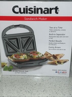 Cuisinart Sandwich Maker WM-SW2N1 - New